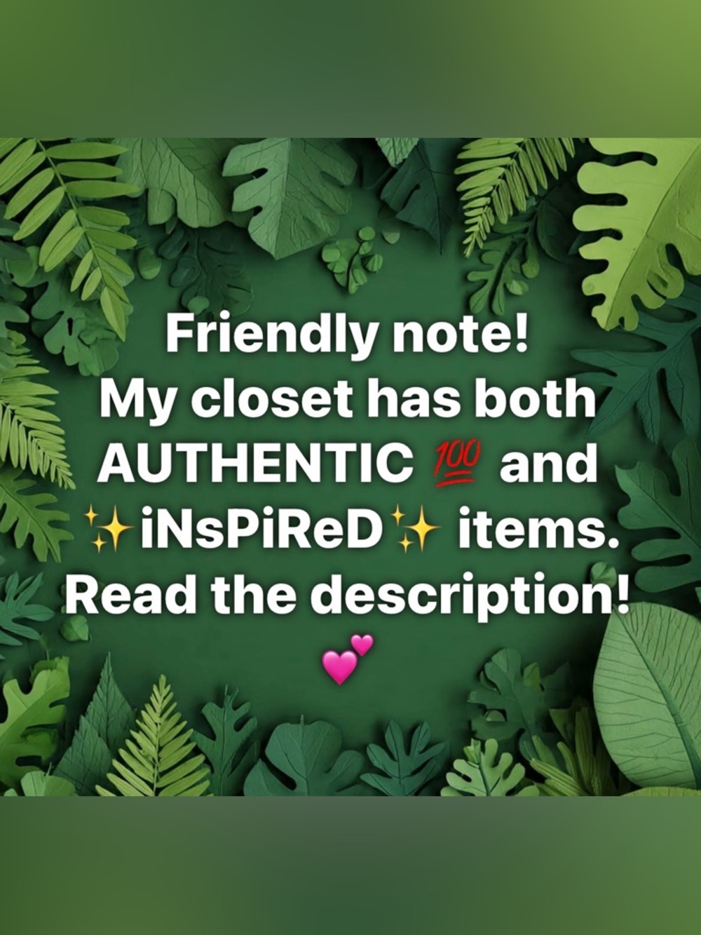 Note to buyers 💕